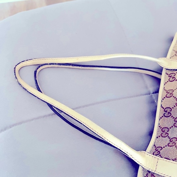 Gucci New Britt Canvas Coated Monogram Tote - Picture 5 of 6